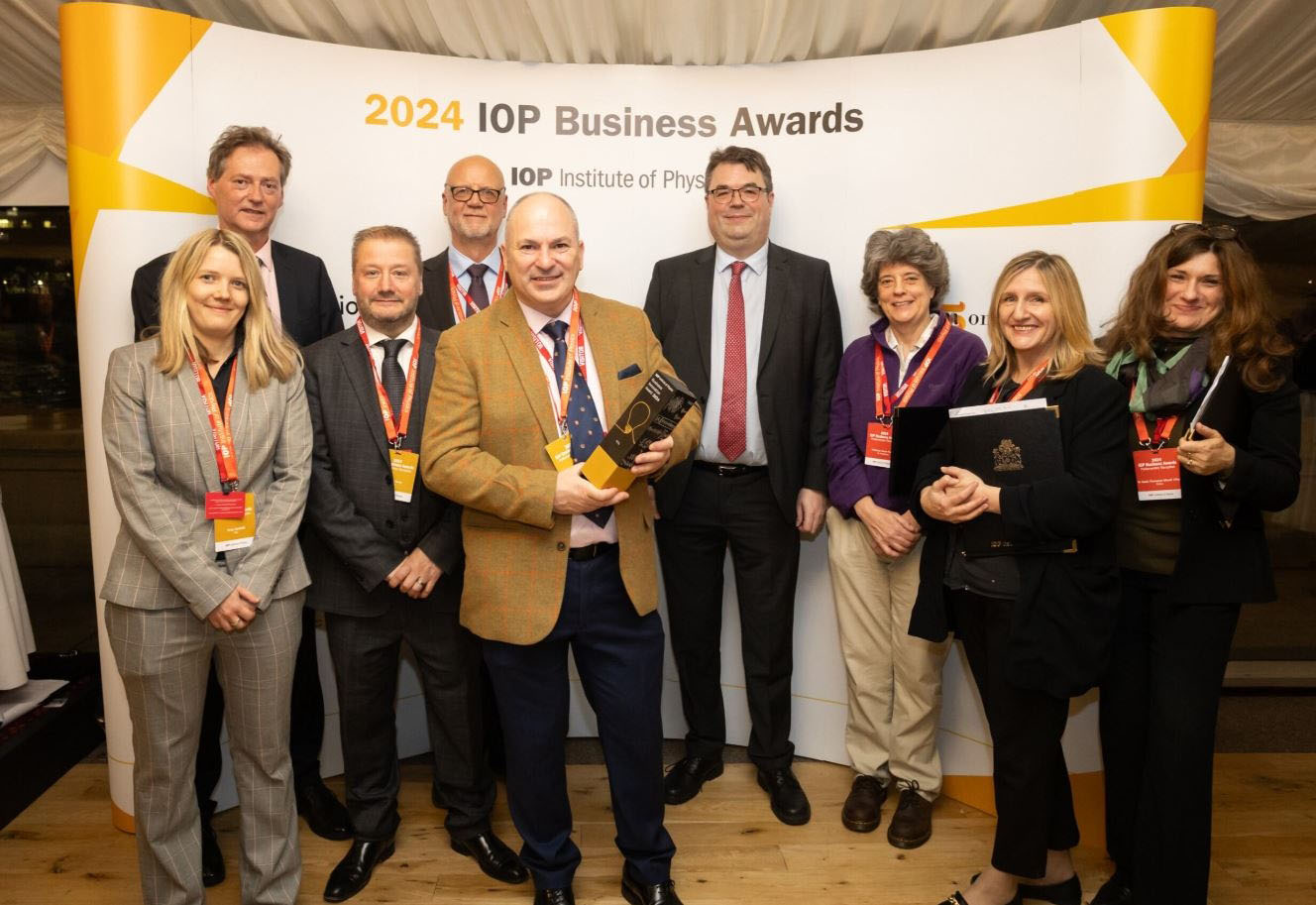 FeTu winning award at IOP Business Awards